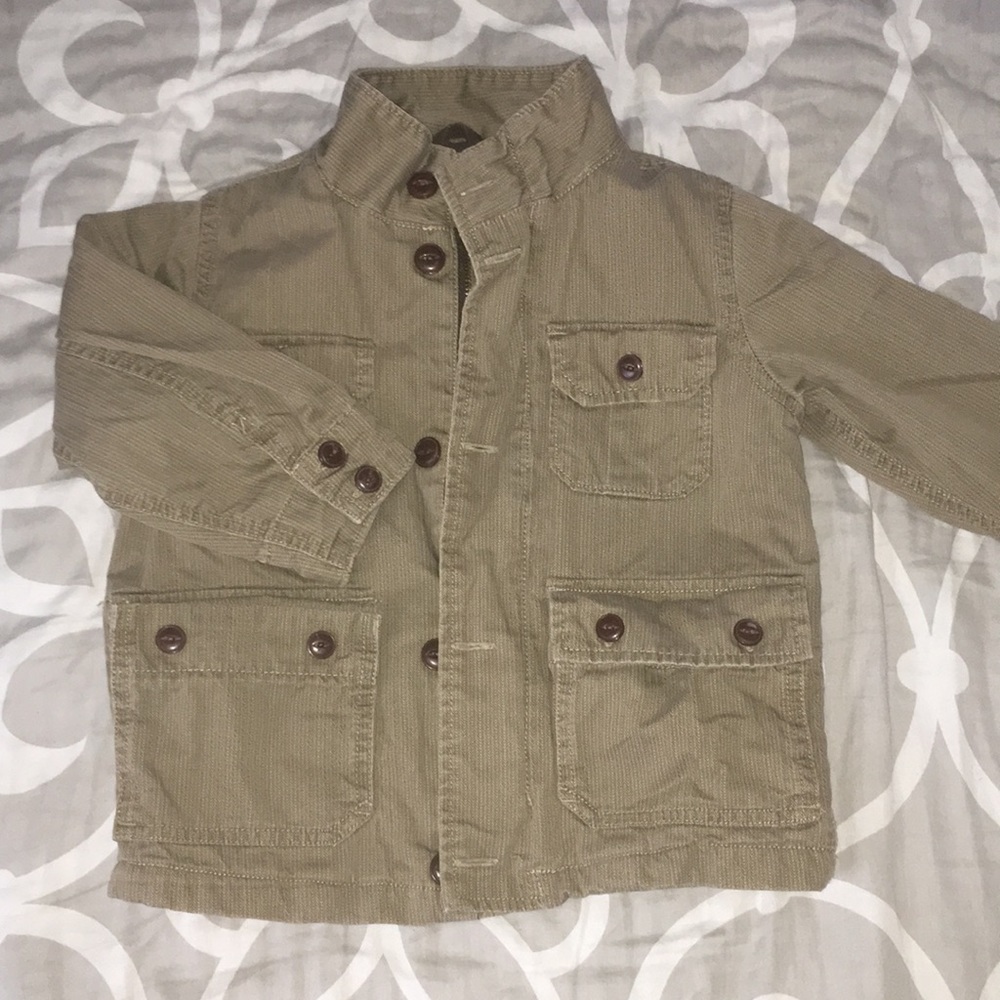 Lightweight khaki brown toddler jacket